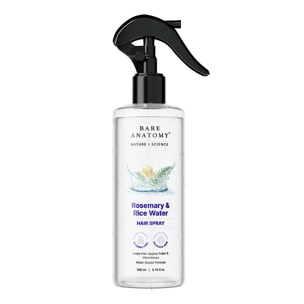 Bare Anatomy 200ml hair spray front packaging