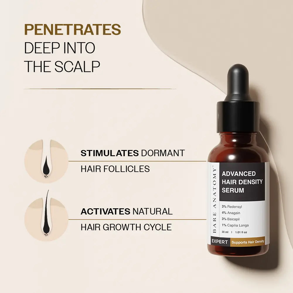 Bare Anatomy Advanced Hair Density Serum original branded product illustration
