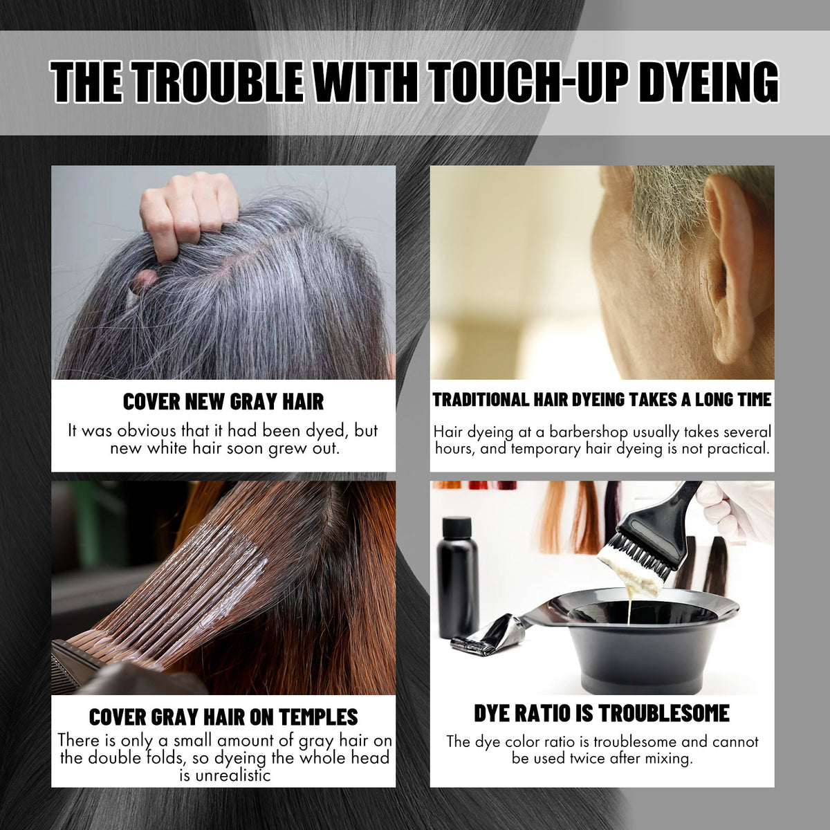 Supplier-provided hair color scenarios source material
