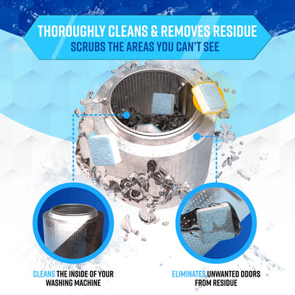 Delunie washing machine cleaner effervescent deep-cleaning action