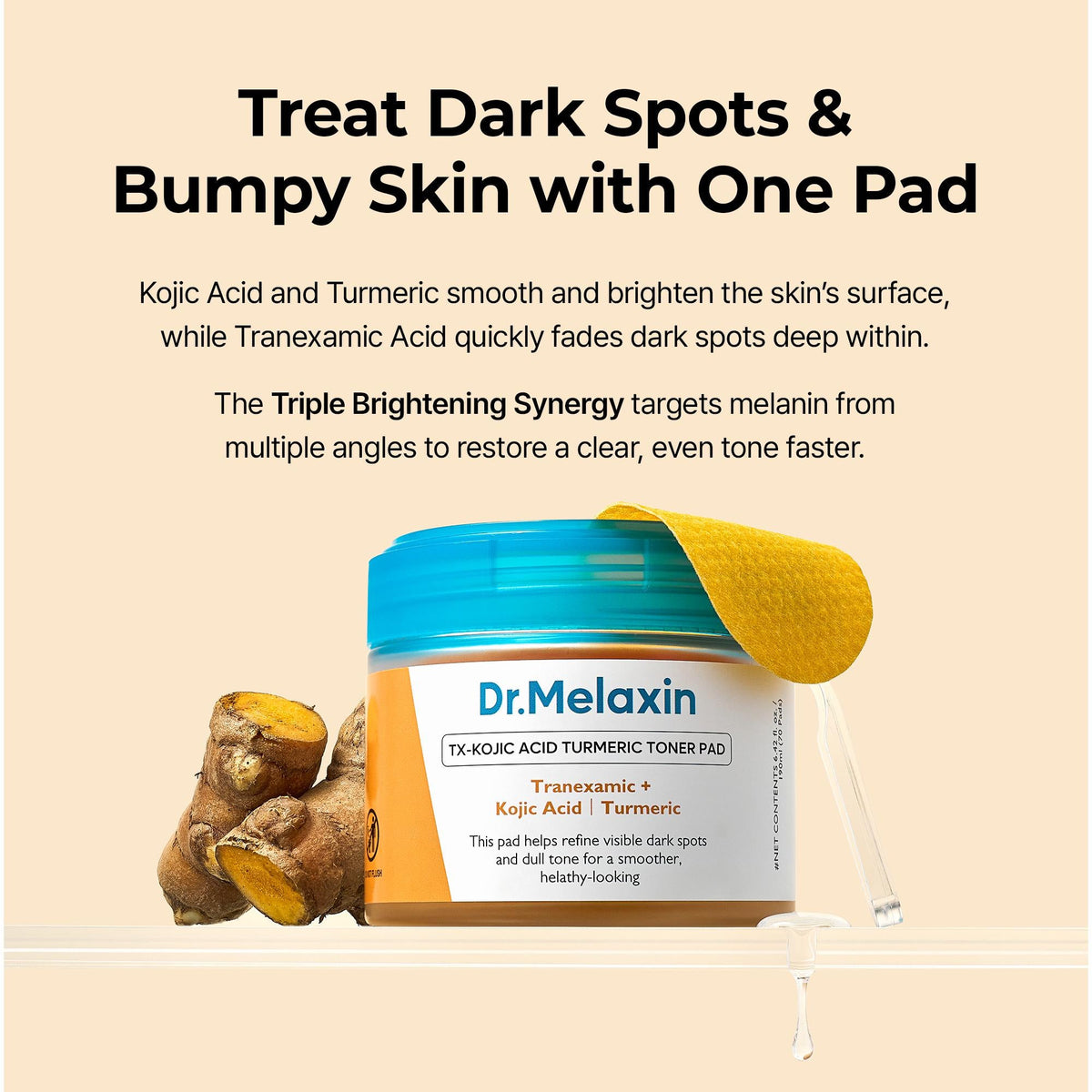 Dr.Melaxin Kojic Acid Turmeric TX Toner Pads