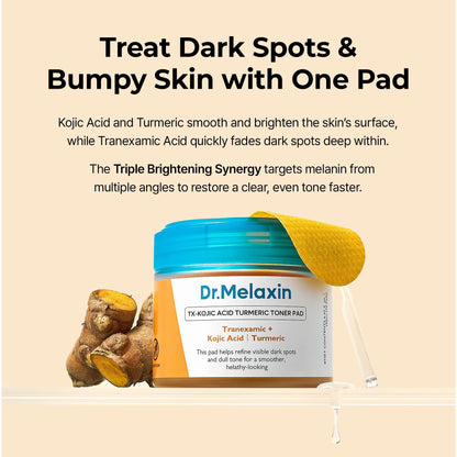 Dr.Melaxin Kojic Acid Turmeric TX Toner Pads
