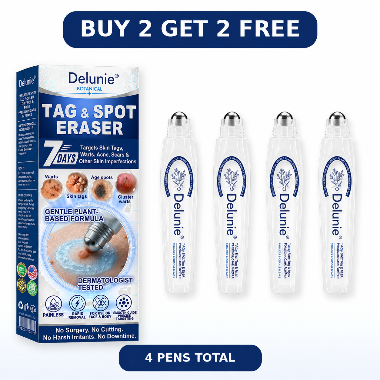 Delunie Buy 2 Get 2 Free bundle, 4 pens total