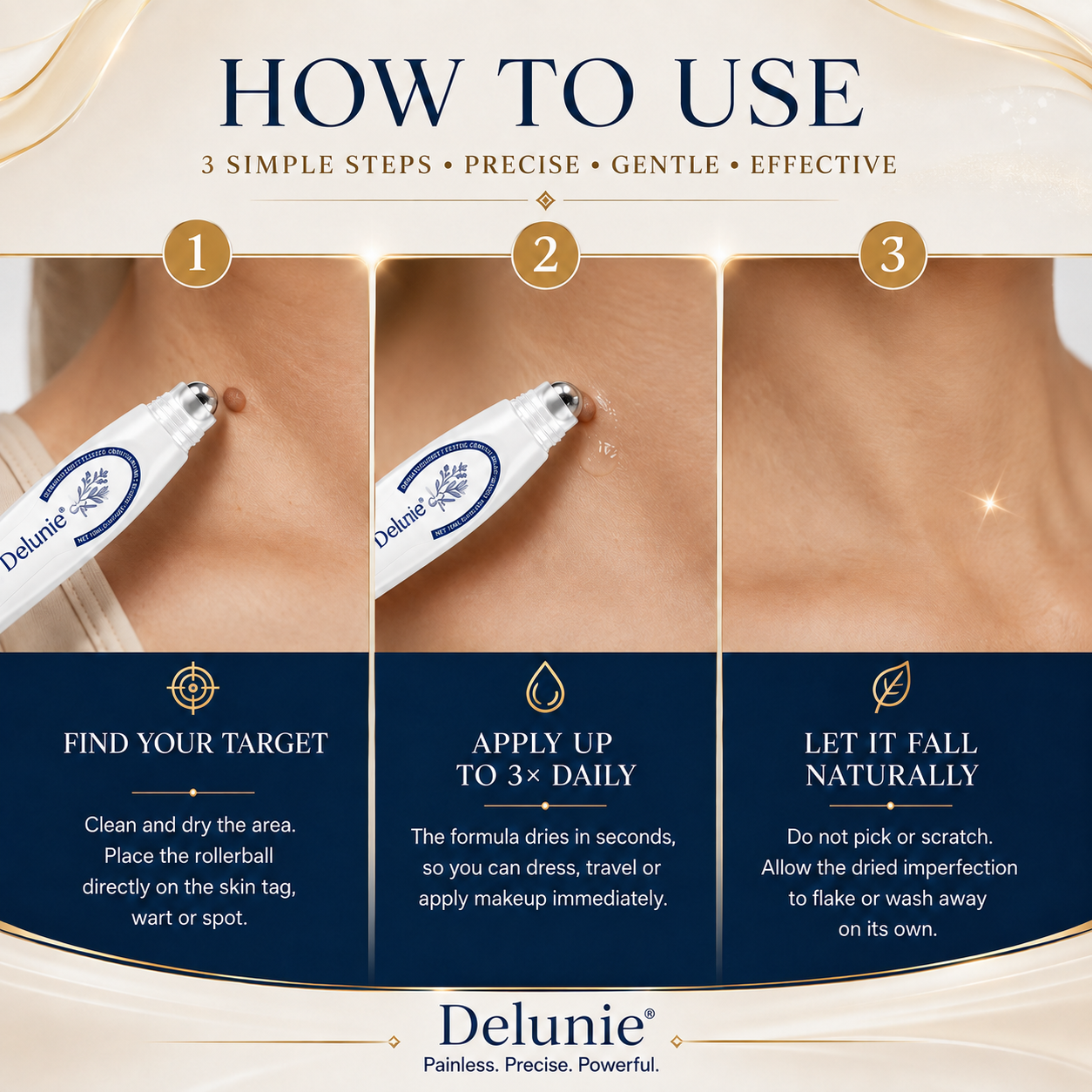 How to use Delunie precision rollerball in three simple steps